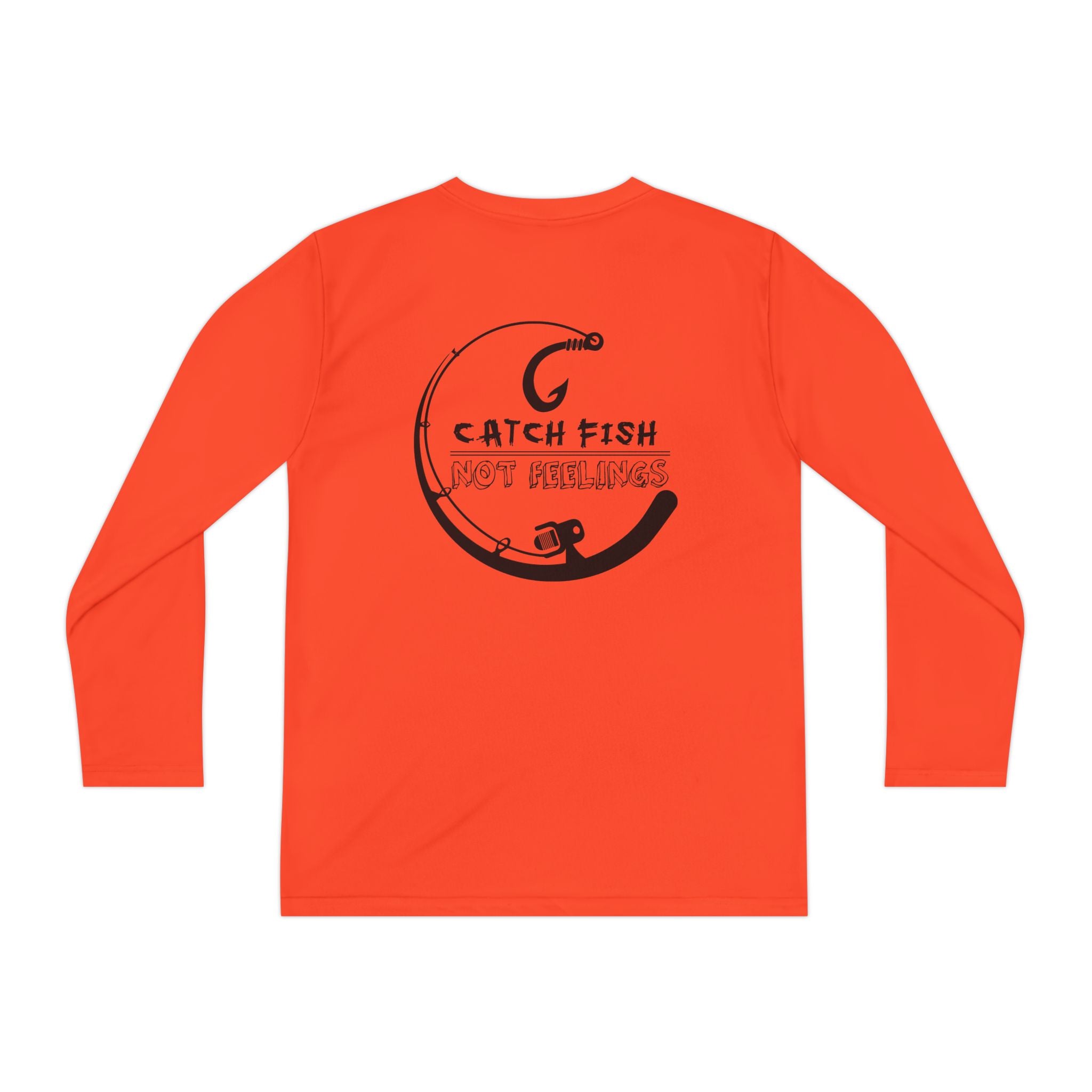 Youth Long Sleeve Tee — "Land & Sea Gatherer" Fishing Shirt (Catch Fish, Not Problems)