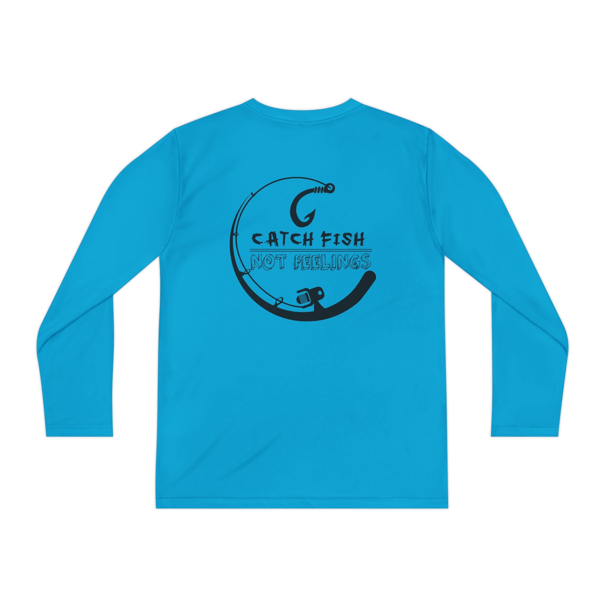 Youth Long Sleeve Tee — "Land & Sea Gatherer" Fishing Shirt (Catch Fish, Not Problems)