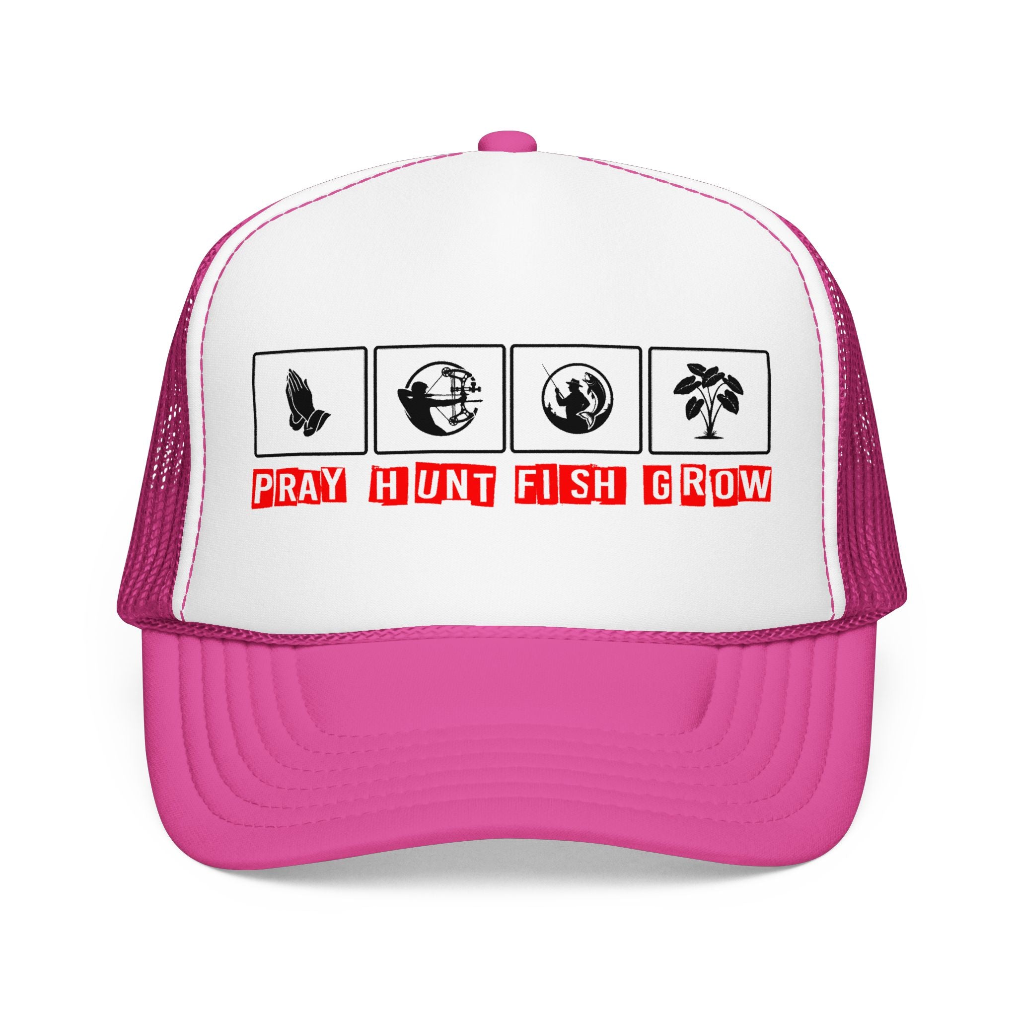 Pray Hunt Fish Grow Trucker Hat
