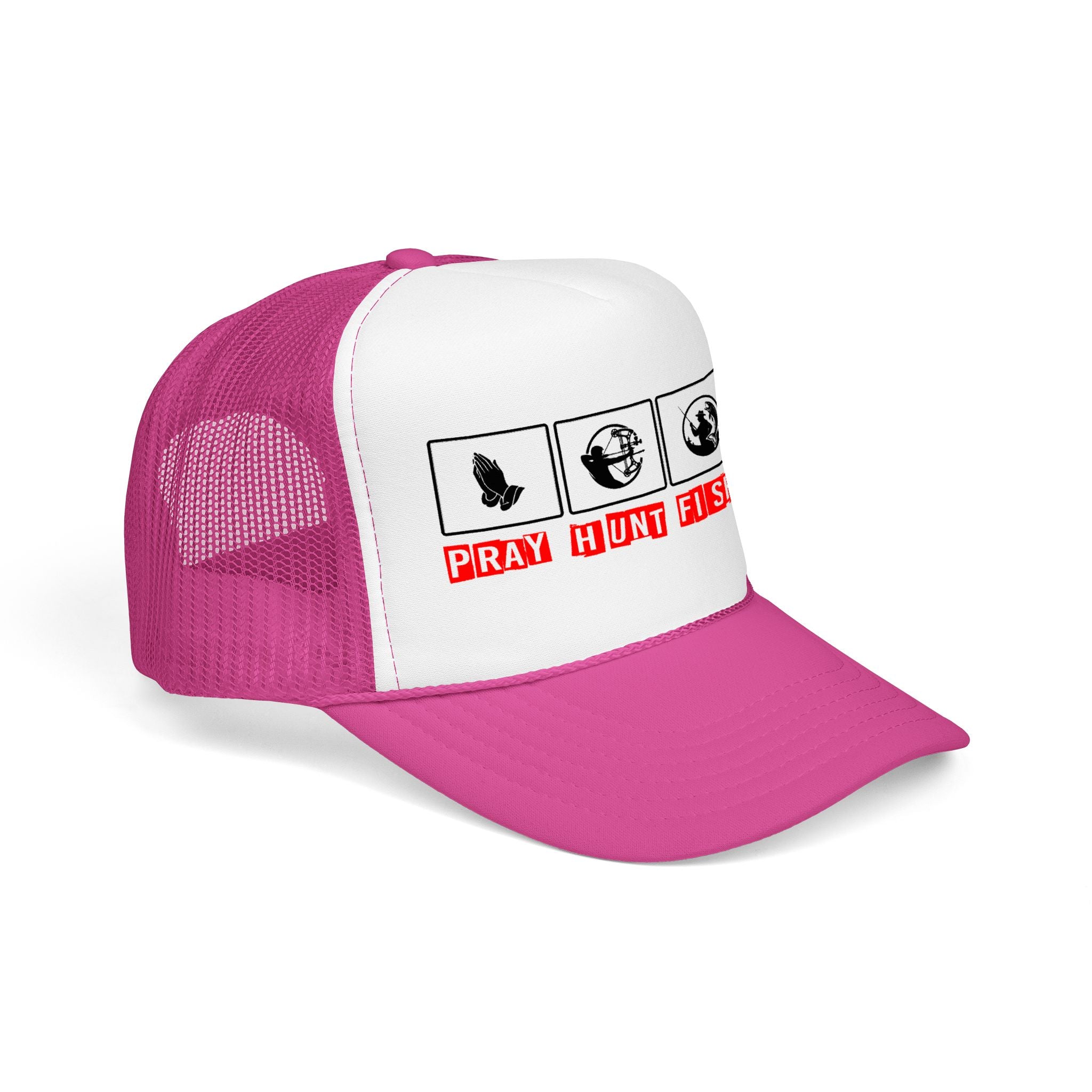 Pray Hunt Fish Grow Trucker Hat