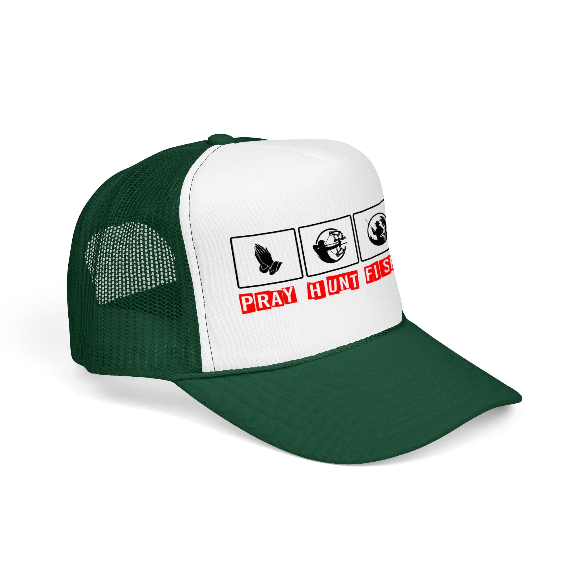 Pray Hunt Fish Grow Trucker Hat