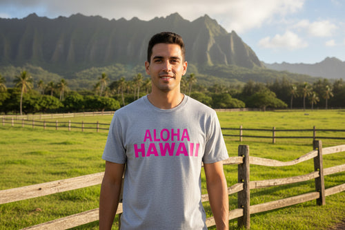 Aloha Hawaii T-Shirt – ‘Hawaii Where Da Aloha Comes From’ Graphic Tee