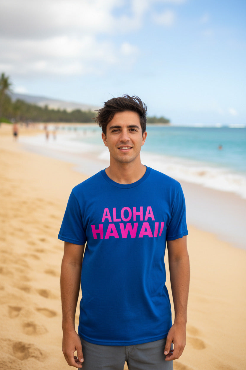 Aloha Hawaii T-Shirt – ‘Hawaii Where Da Aloha Comes From’ Graphic Tee