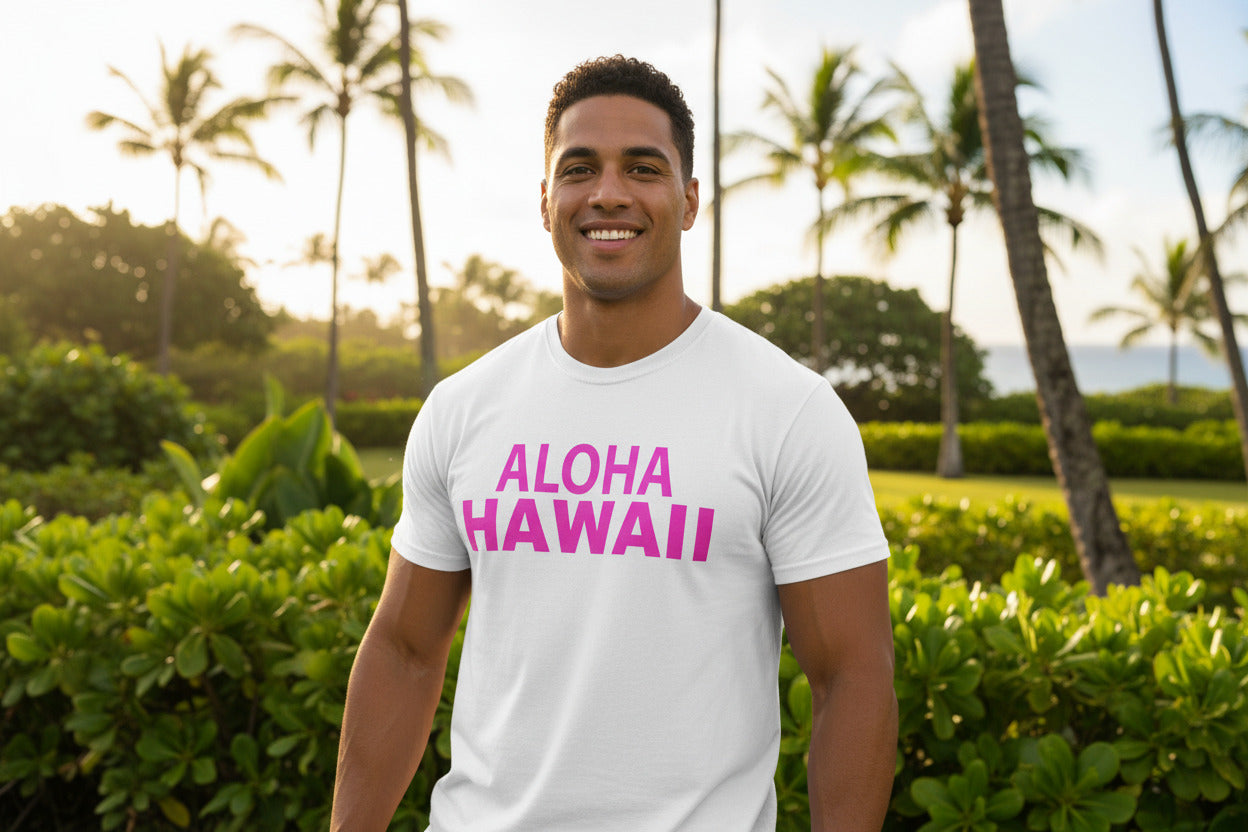 Aloha Hawaii T-Shirt – ‘Hawaii Where Da Aloha Comes From’ Graphic Tee