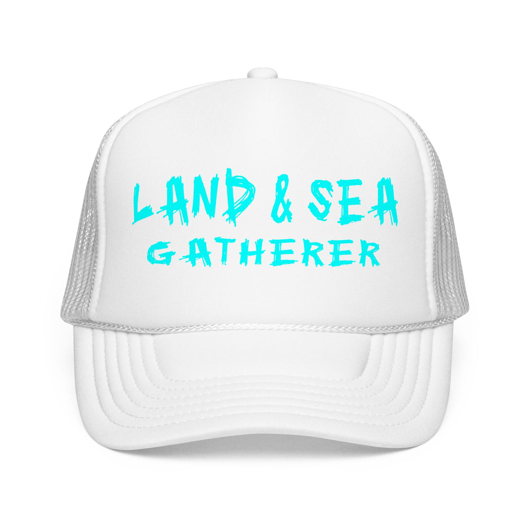Land & Sea Gatherern Foam Trucker Hat – Outdoor Fishing & Foraging Foam Cap
