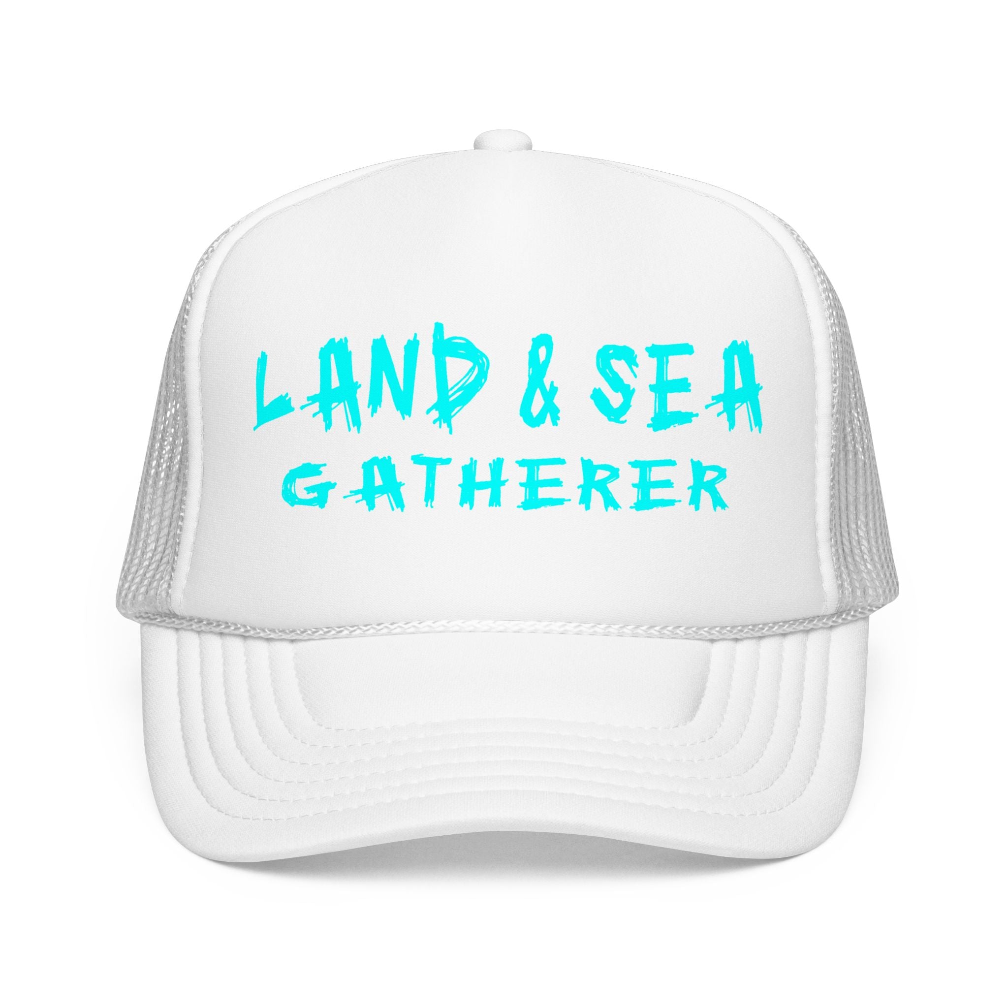 Land & Sea Gatherern Foam Trucker Hat – Outdoor Fishing & Foraging Foam Cap