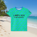 Kids Jersey — "Land & Sea Gatherer" Fishing Tee (Catch Fish Not Feelings)