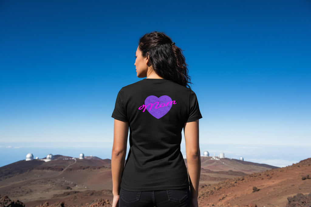 Life Maker Scoop Neck Tee — ‘Life Maker’ Butterfly Design with Heart ‘Mom’ Back Print