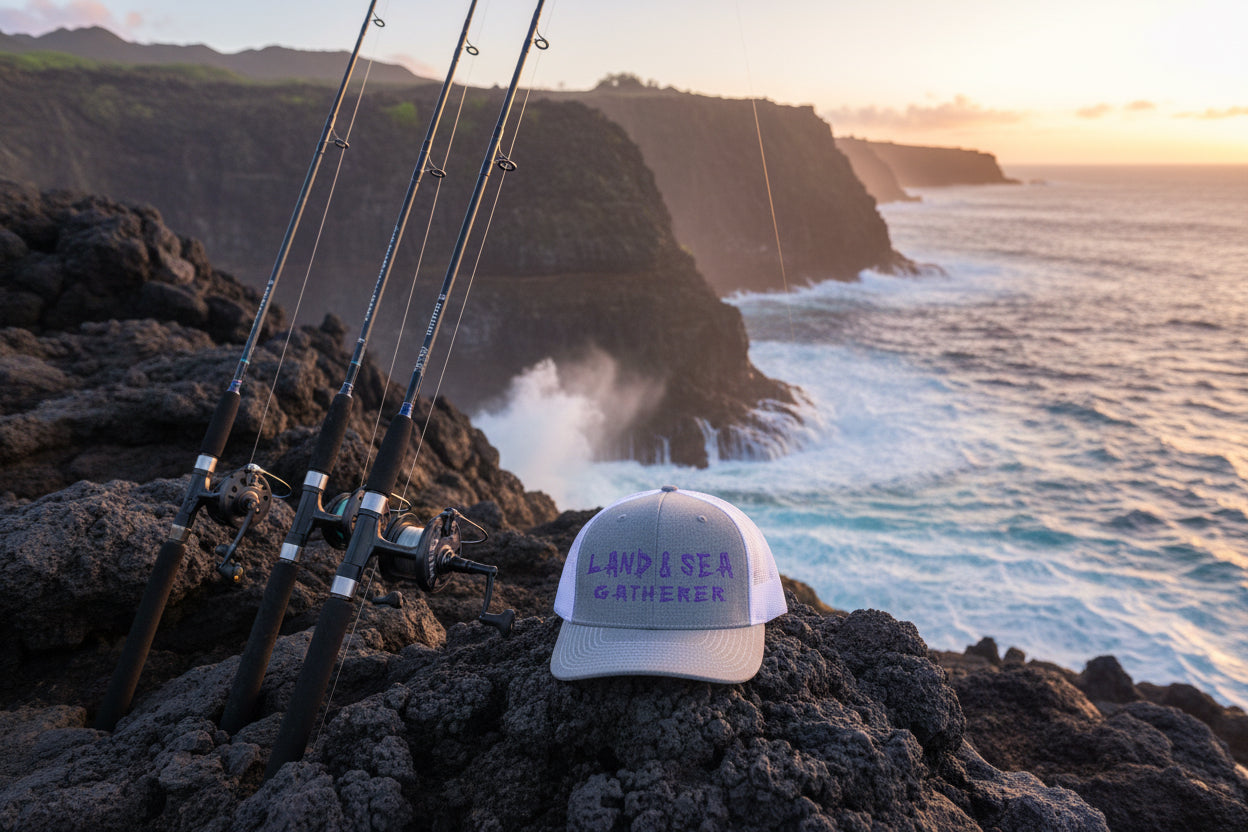 Land & Sea Gatherer Trucker Cap — Outdoor Adventure Snapback