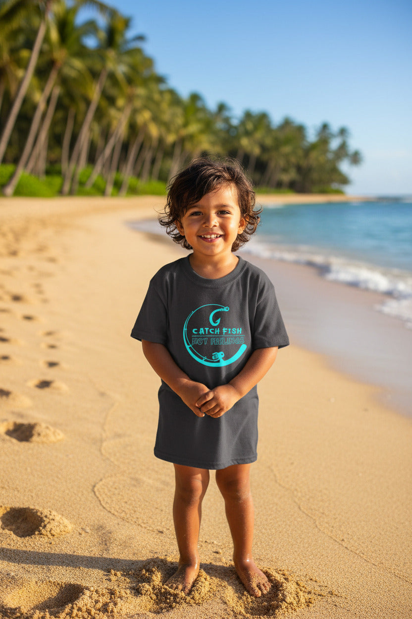 Kids Tee — “I Catch Bigger FIsh Than My Dad”