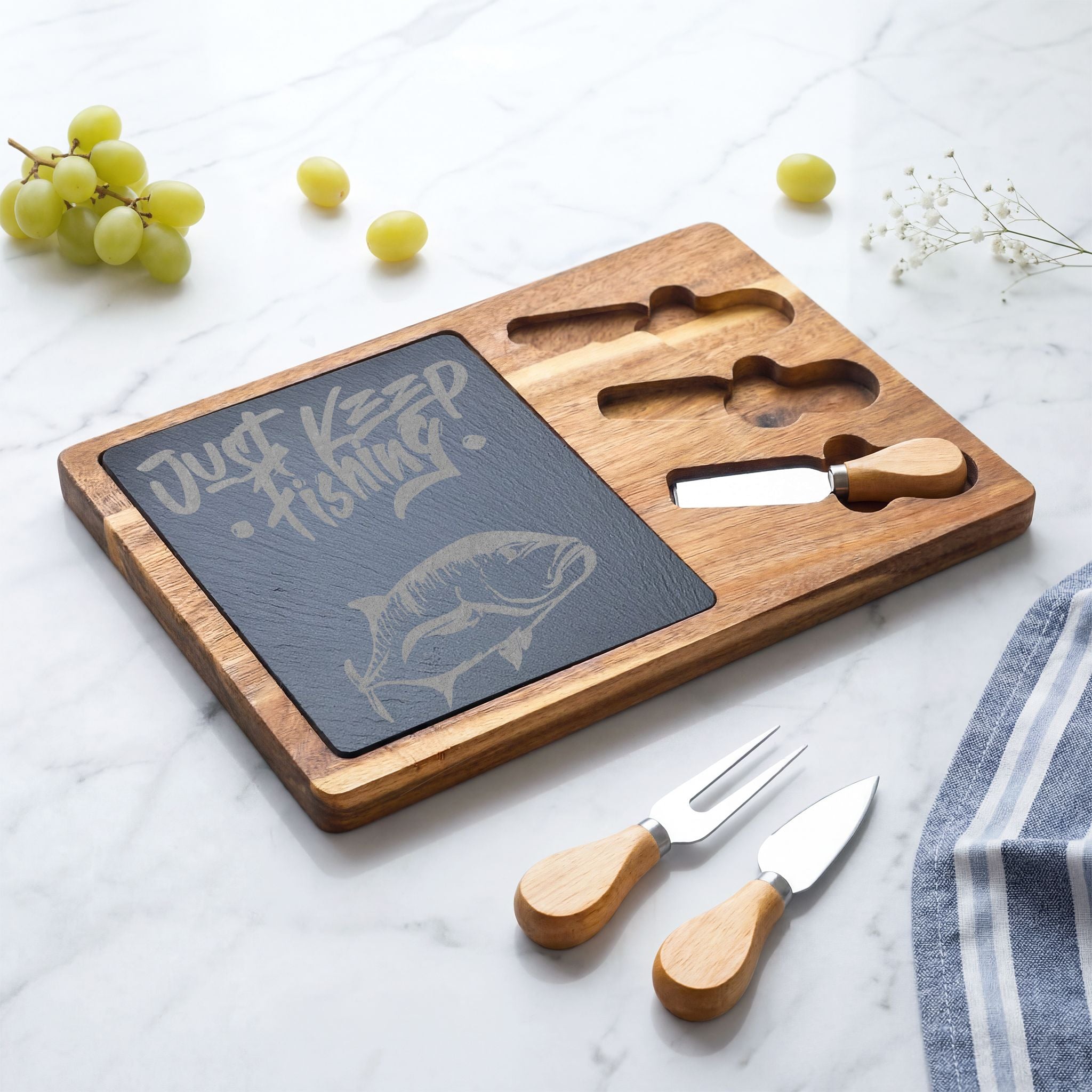 Just Keep Fishing Cutting Board