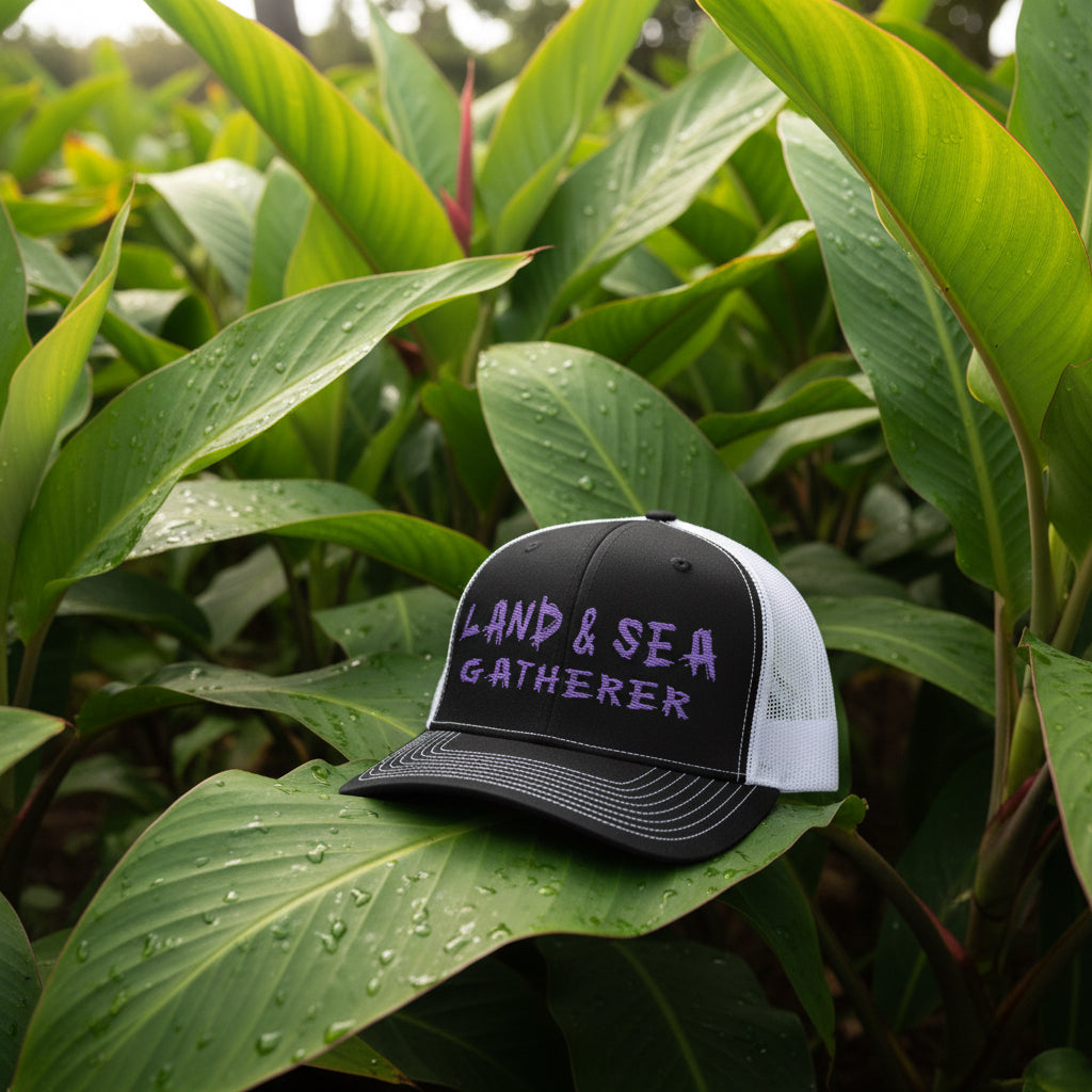 Land & Sea Gatherer Trucker Cap — Outdoor Adventure Snapback