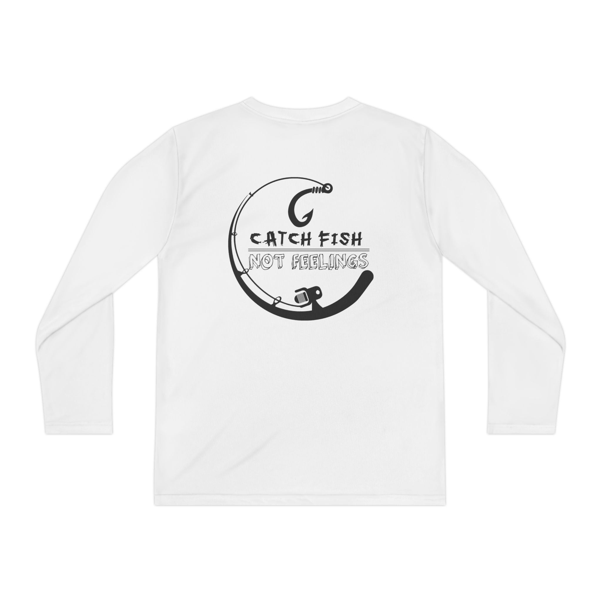 Youth Long Sleeve Tee — "Land & Sea Gatherer" Fishing Shirt (Catch Fish, Not Problems)