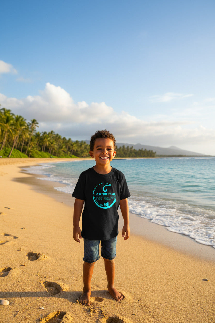 Kids Tee — “I Catch Bigger FIsh Than My Dad”
